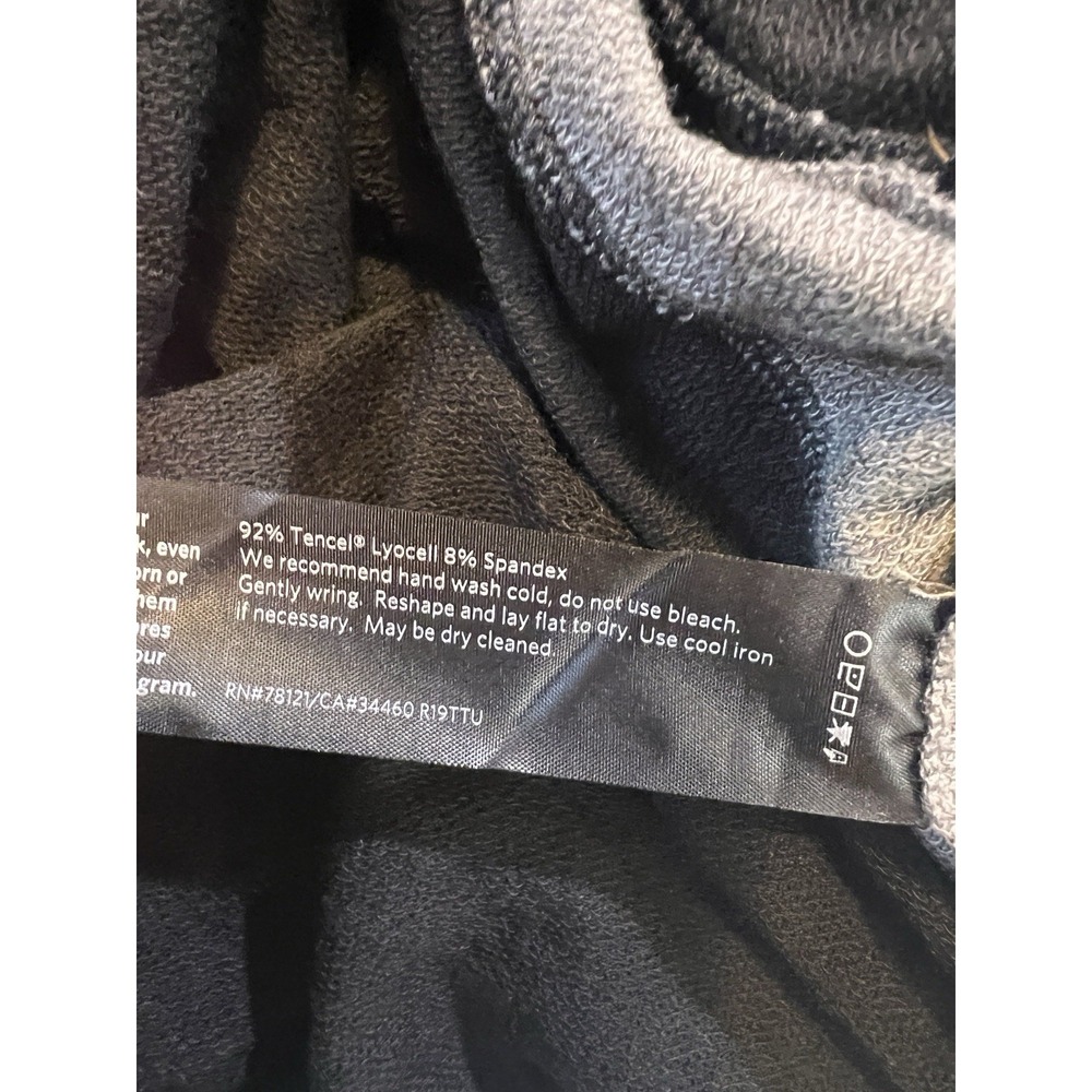 Eileen Fisher Black Gray Striped 2 Piece Set Leggings Turtleneck Long Sleeve M - Picture 12 of 12